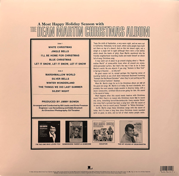 Dean Martin – The Dean Martin Christmas Album, (Disc Vinil) [2]