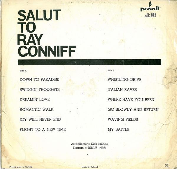 Dick Smede Orchestra - Salut To Ray Conniff (Disc Vinil) [2]