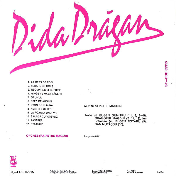 Dida Drăgan - Dida Drăgan, (Disc Vinil) [2]