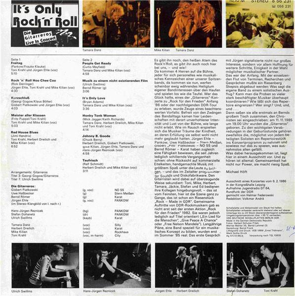 Die Gitarreros - It's Only Rock'N' Roll - Die Gitarreros Live In Konzert, (Disc Vinil) [2]