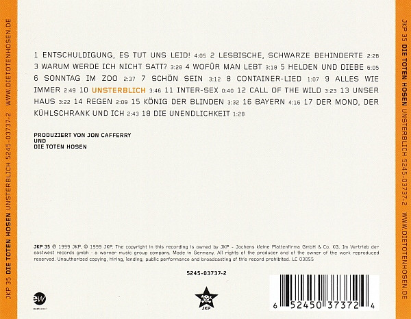 Die Toten Hosen - Unsterblich (CD) [2]