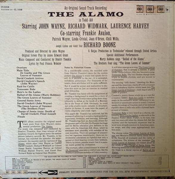 Dimitri Tiomkin - The Alamo (Disc Vinil) [2]