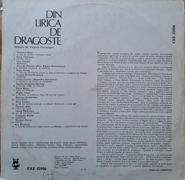 Din Lirica De Dragoste (Din Lirica Feminină Românească) [2]