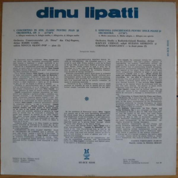 Dinu Lipatti - Concertino In Classic Style For Piano And Strings / Concertante Symphony For Two Pianos And Orchestra [2]