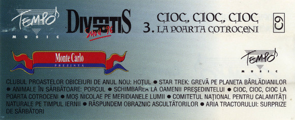 Divertis - 3. Cioc, Cioc, Cioc La Poarta Cotroceni, (Casetă Audio) [2]