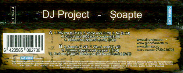 DJ Project - Șoapte , (Casetă Audio) [2]