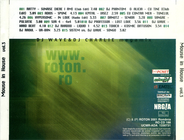 DJ Wave (2) & DJ Charlie (3) – Mouse In House (Aria Techno: Romania) 3 (CD) [2]