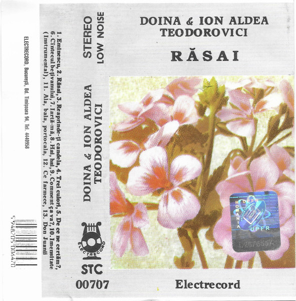 Doina Teodorovici - Răsai , (Casetă Audio) [1]