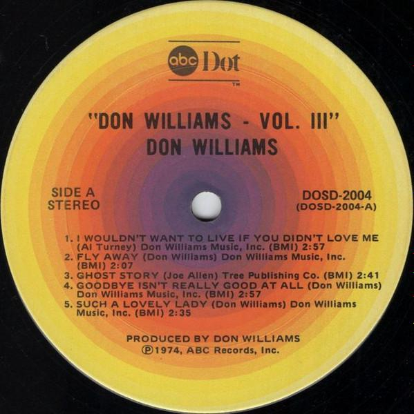 Don Williams  - Vol. III [2]