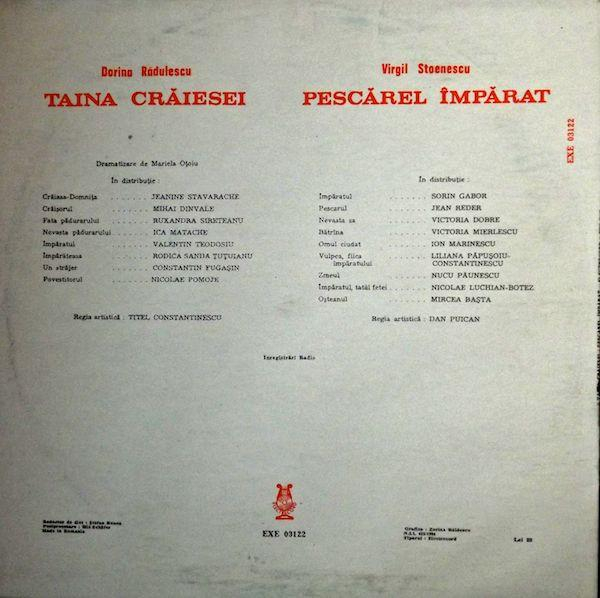 Dorina Rădulescu - Taina Crăiesei / Pescărel Împărat, (Disc Vinil) [2]