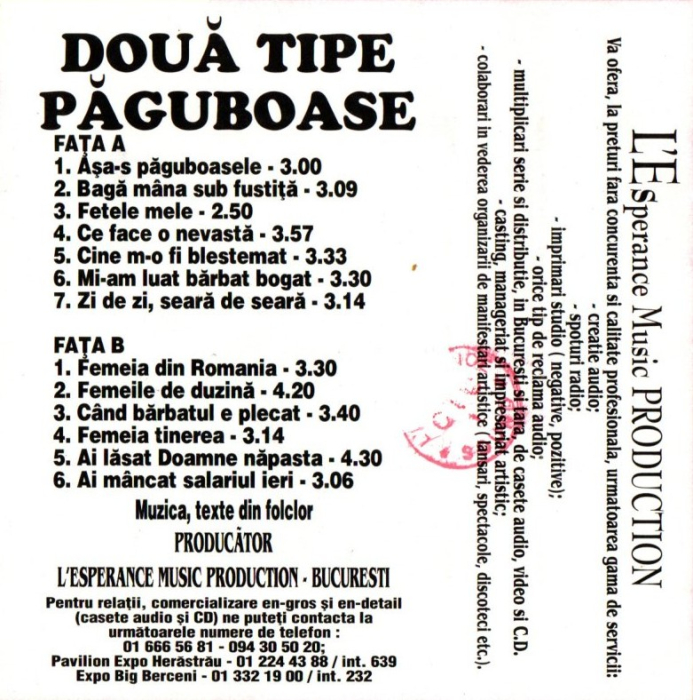 Doua Tipe Paguboase Vol. 2 (Caseta Audio) [2]