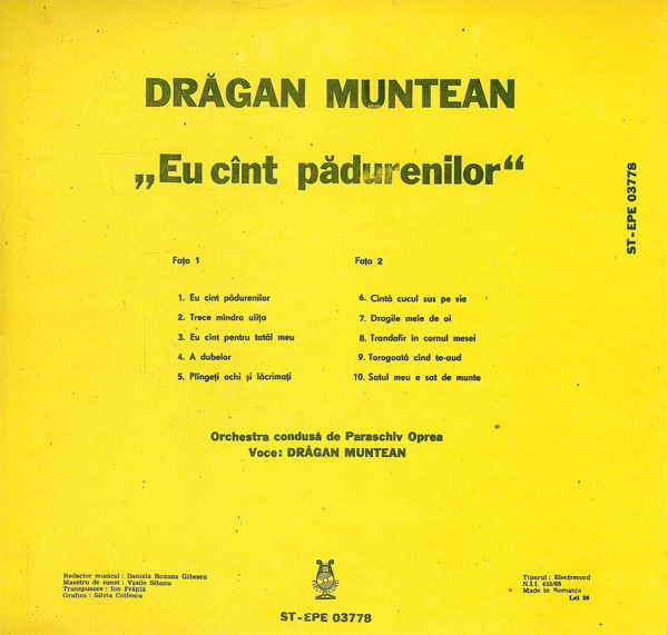 Drăgan Muntean - Eu Cînt Pădurenilor [2]
