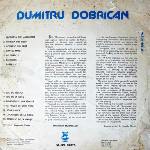 Dumitru Dobrican - Un Virtuose Du Taragote  / A Virtuoso Of The Taragot (Disc Vinil) [2]