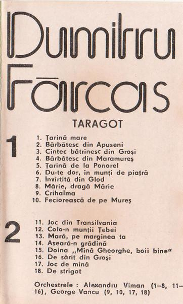 Dumitru Fărcaș - Taragot (Caseta Audio) [2]
