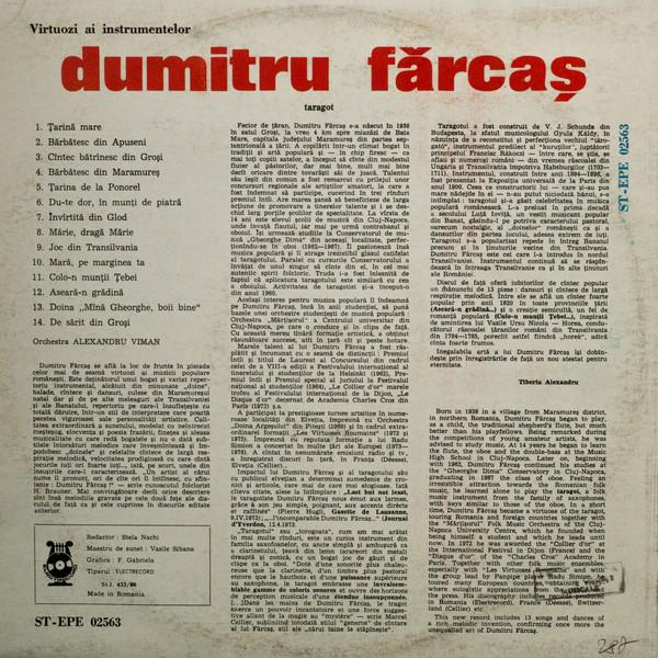 Dumitru Fărcaș - Un Virtuose Du Taragote Et De L'hautbois / A Virtuoso Of The Taragot And The Oboe  (Disc Vinil) [2]