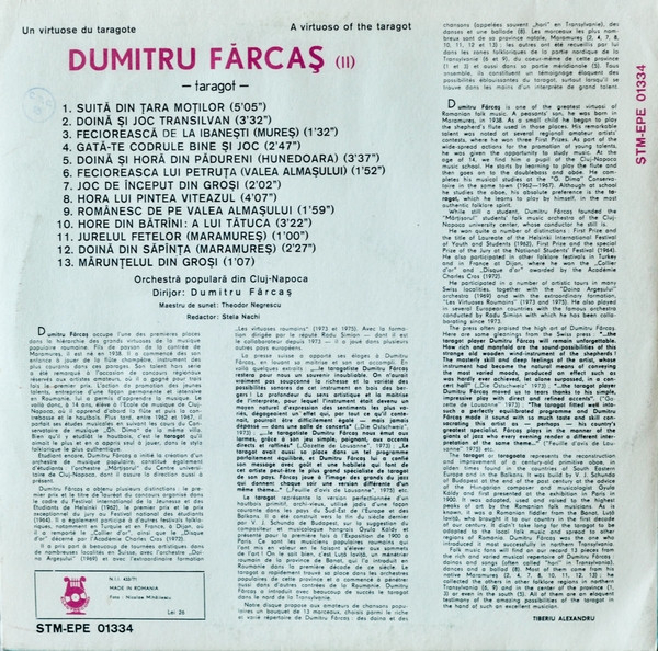 Dumitru Fărcaș – Un Virtuose Du Taragote Vol. II(VINIL) [2]
