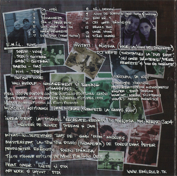 E.M.I.L. - Rom, Fum Și Vanilie (CD Audio) [2]