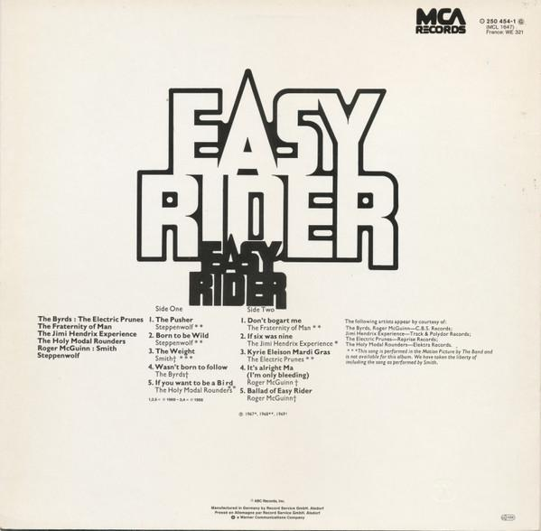 Easy Rider - Songs As Performed In The Motion Picture [2]