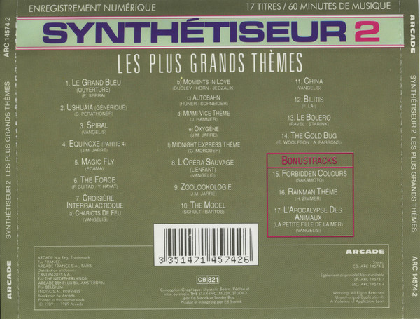 Ed Starink - Synthétiseur 2 - Les Plus Grands Thèmes (CD) [2]