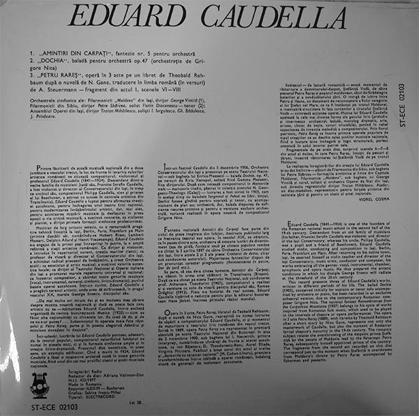 Eduard Caudella - Dochia, Baladă Pentru Orchestră / Amintiri Din Carpați / „Petru Rareș”, Operă [2]