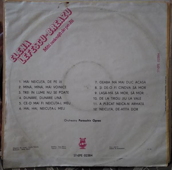 Elena Lefescu-Breazu - Măi Neicuță De Pe Jii (Disc Vinil) [2]