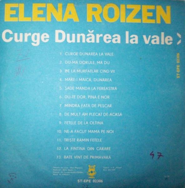 Elena Roizen - Curge Dunărea La Vale [2]