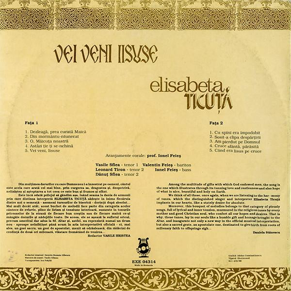 Elisabeta Ticuță - Vei Veni, Iisuse [2]
