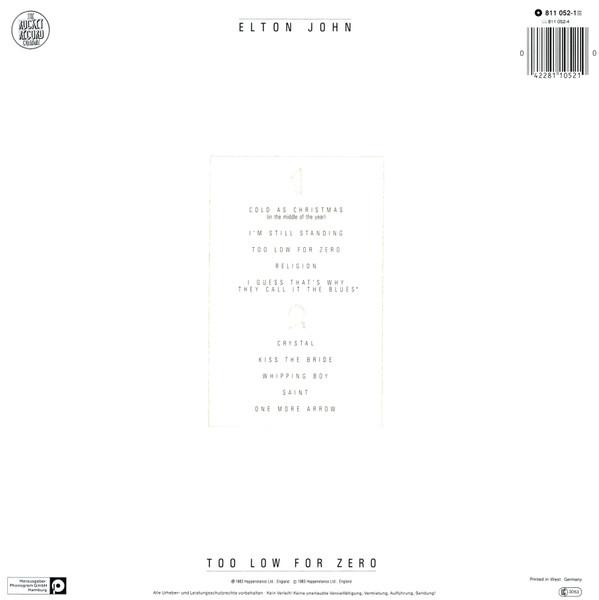 Elton John - Too Low For Zero [2]