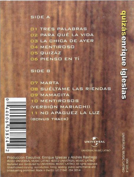 Enrique Iglesias - Quizás, (Casetă Audio) [2]