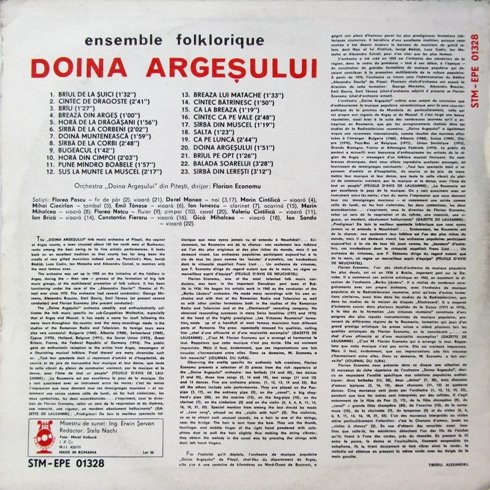 Ensemble Folklorique „Doina Argeșului“* – Ensemble Folklorique „Doina Argeșului“, (Disc Vinil) [2]