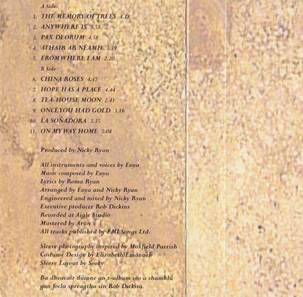 Enya - The Memory Of Trees (Caseta Audio) [2]