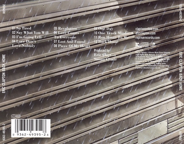Eric Clapton – Back Home (CD) [2]