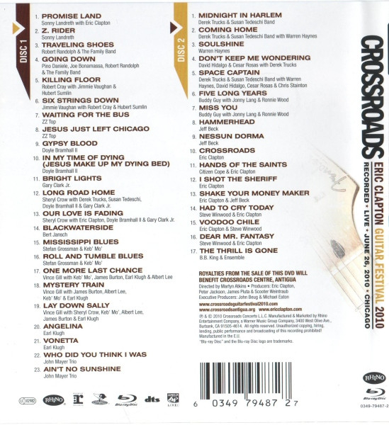 Eric Clapton – Crossroads (Eric Clapton Guitar Festival 2010) [2]