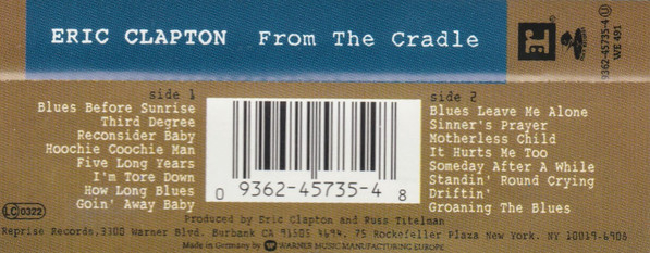 Eric Clapton - From The Cradle (Caseta Audio) [2]