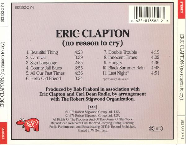 Eric Clapton - No Reason To Cry (CD) [2]