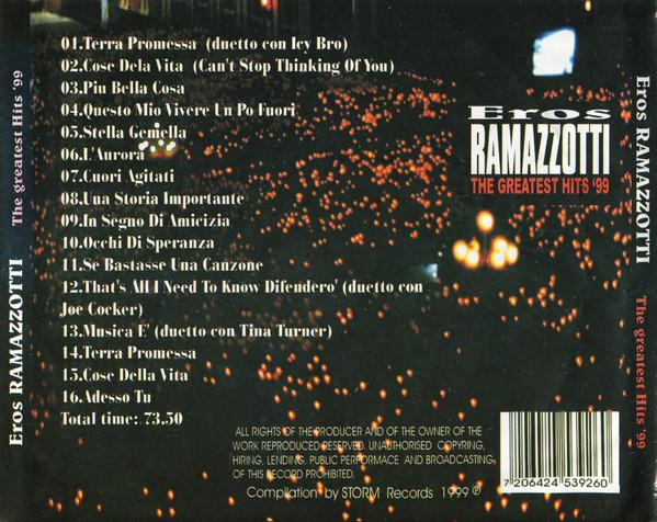 Eros Ramazzotti - The Greatest Hits '99 (CD) [2]