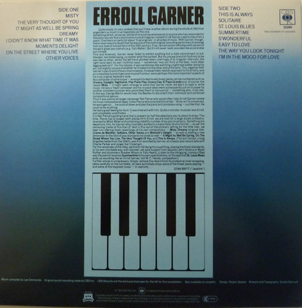 Erroll Garner - Misty, (Disc Vinil) [2]