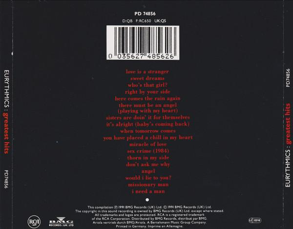 Eurythmics - Greatest Hits, (CD) [2]