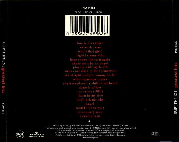 Eurythmics - Greatest Hits , (CD) [2]