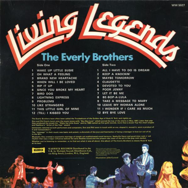 Everly Brothers - Living Legends, (Disc Vinil) [2]