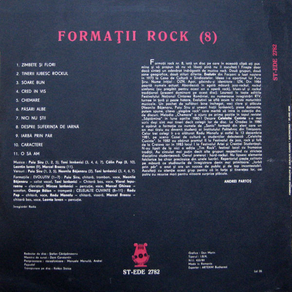 Evolutiv - Formații Rock, (Disc Vinil) [2]