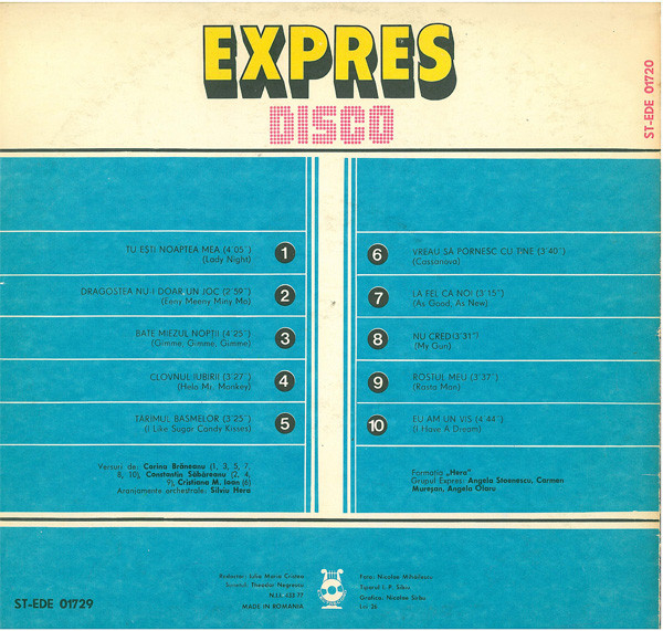 Expres* – Eu Am Un Vis, (Disc Vinil) [2]