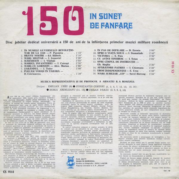 Fanfara Reprezentativă A Armatei - 150 (În Sunet De Fanfare) [2]