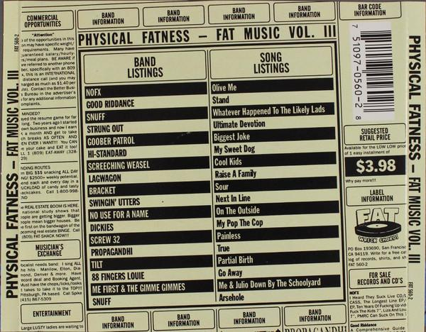 Fat Music Vol. III: Physical Fatness (CD) [2]
