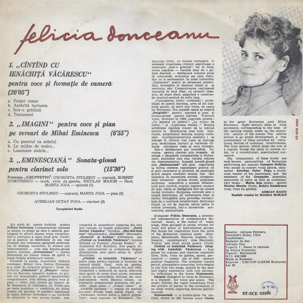 Felicia Donceanu - Imagini / Eminesciană / Cîntînd Cu Ienăchiță Văcărescu [2]
