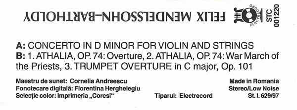 Felix Mendelssohn-Bartholdy - Felix Mendelssohn-Bartholdy, (Casetă Audio) [2]