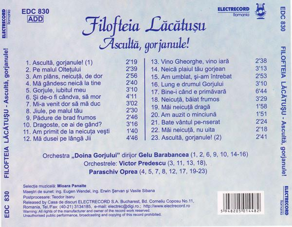 Filofteia Lăcătușu - Ascultă, Gorjanule! [2]