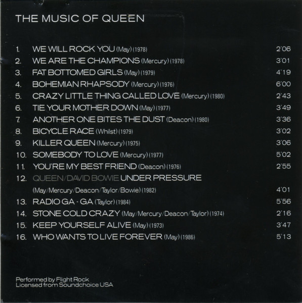 Flight Rock - The Music Of Queen (CD) [2]