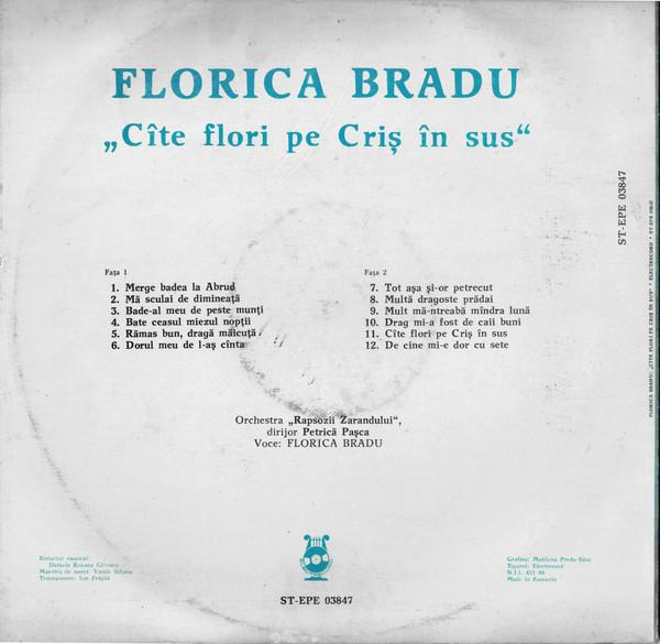 Florica Bradu - Cîte Flori Pe Criș În Sus [2]