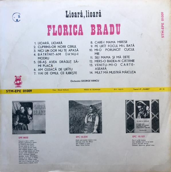 Florica Bradu - Lioară, Lioară [2]